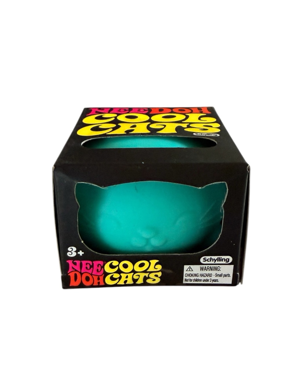 NIB Authentic NeeDoh Cool Cats Squishy Fidget Toy - Teal